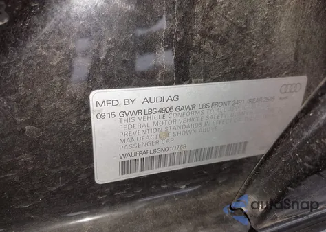 2016 Audi A4 2.0T Premium из США, поврежденный, VIN WAUFFAFL8GN010768